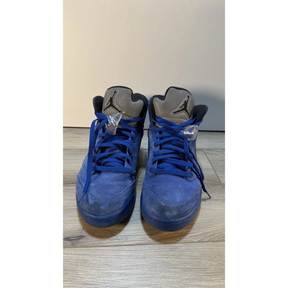Air Jordan 5 Retro‎ Blue Suede 136027-401 Men's Size 10